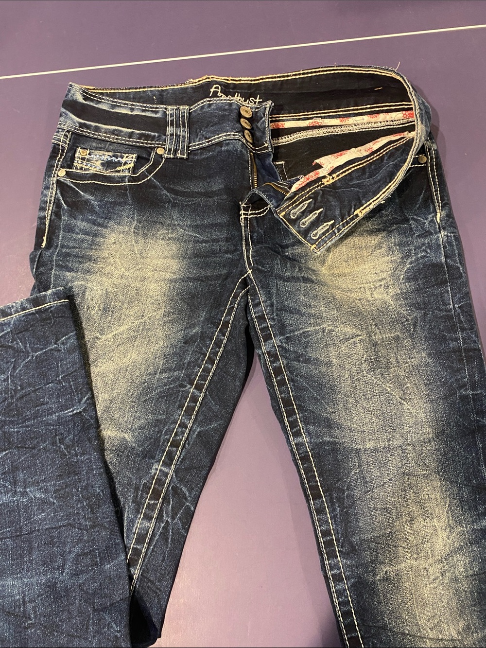 Amethyst Jeans Faded Indigo Skinny Jeans